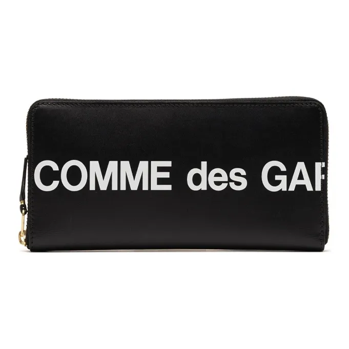 CDG Leather Wallet Regular Unisex Black-0