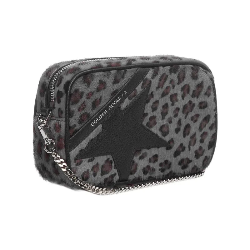 Golden Goose Leather Shoulder Bag Crossbody Bag Women's Gray-1