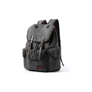 Slazenger Canvas Laptop Backpack Large Size Men's Cool Gray