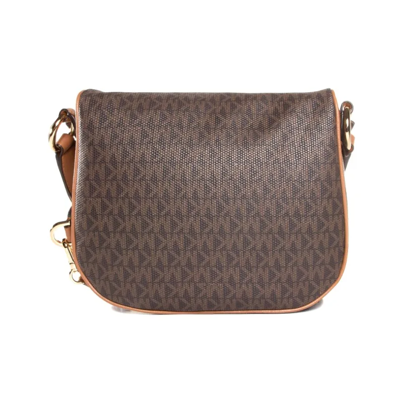 MICHAEL KORS Slater Leather Small Square Bag Shoulder Bag Crossbody Bag Medium Size Women's Acorn Brown-4