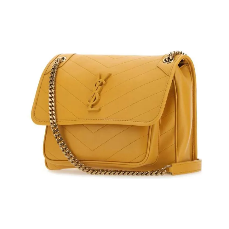 SAINT LAURENT Niki Quilting Lambskin Hobo Bag, Crossbody Bag, Shoulder Bag Medium Size Women's-2