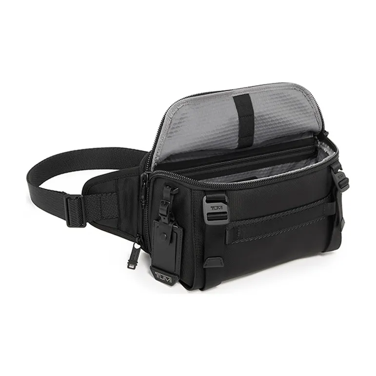 TUMI Alpha Bravo Ballistic Nylon Sling Bag, Crossbody Bag Regular Men's Black-1