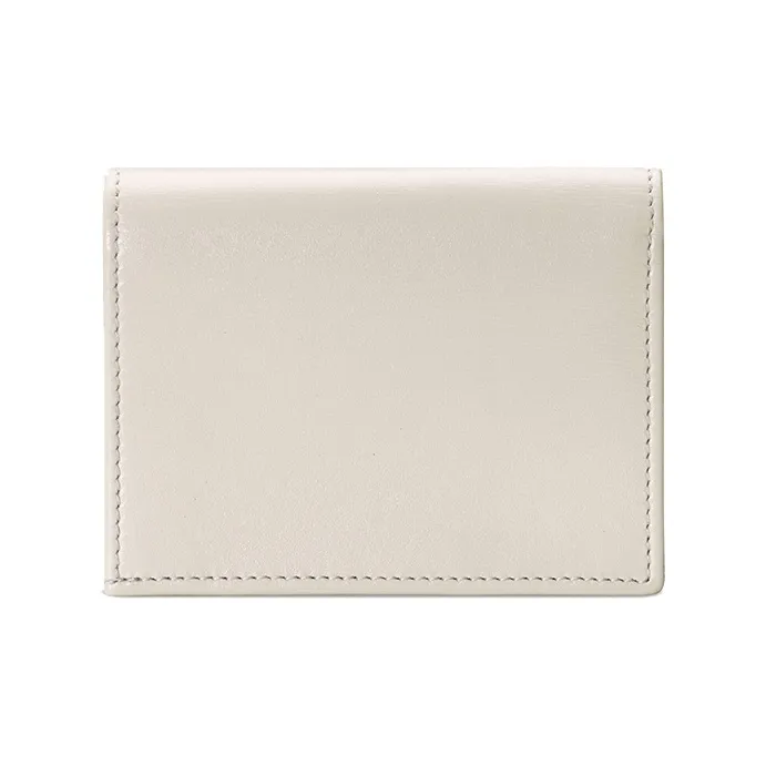 GUCCI Horsebit 1955 Leather Double-Fold Wallet Card Holder Women's White-2