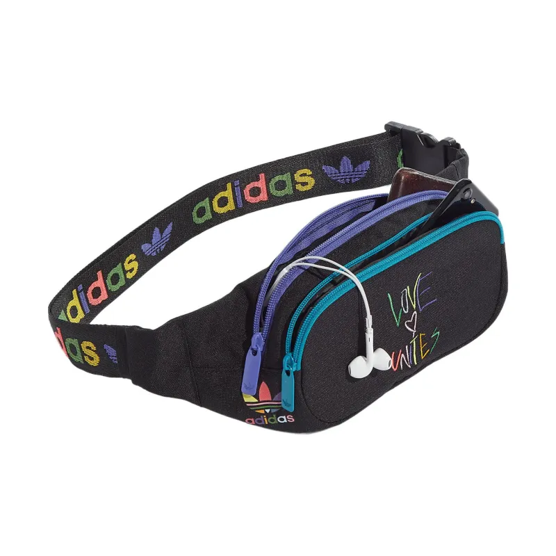 Adidas Originals Polyester Sling Bag Crossbody Bag Fanny Pack Regular Unisex Black-3