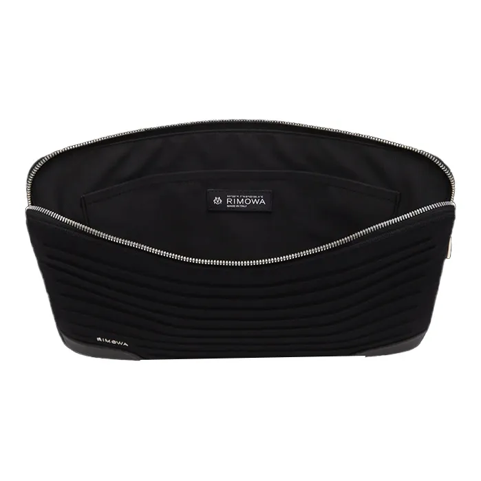 RIMOWA Never Still Canvas With Grain Leather Laptop Bag Clutch Briefcase Unisex Black-3