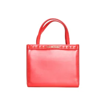 MOSCHINO Polyurethane Handbag Shoulder Bag Women's Orange Red