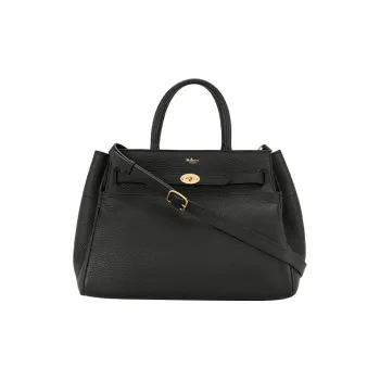 Mulberry Bayswater Leather Shoulder Bag, Crossbody Bag, Handbag Clutch Women's Black