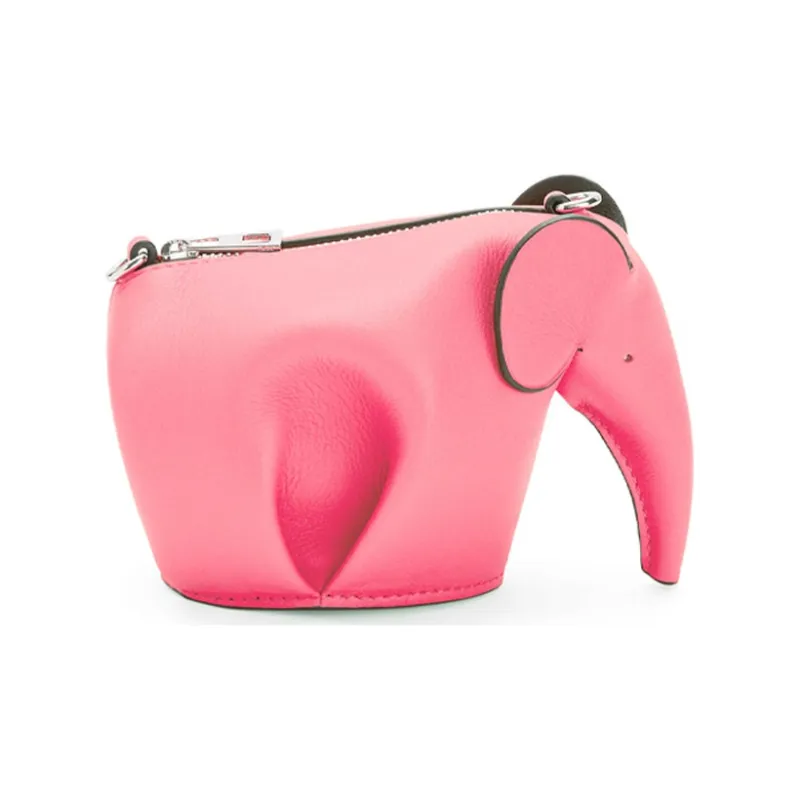 LOEWE Cow Leather Small Elephant Bag Shoulder Bag Crossbody Bag Women's Pink-1
