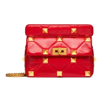Valentino Sheepskin Crossbody Bags Shoulder Bags Women's Red