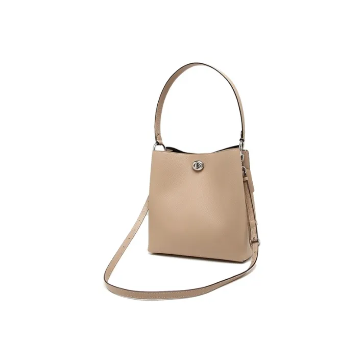 COACH Charlie Leather Bucket Bags Crossbody Bag Shoulder Bag Women's Oat-1
