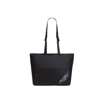 PRADA Nylon Handbag, Shoulder Bag Unisex Black