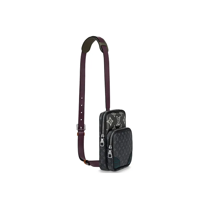 LOUIS VUITTON Amazone Sling Monogram Eclipse Patchwork Gray/Black-2