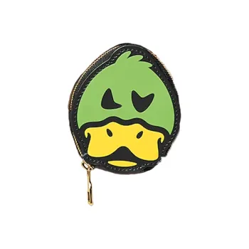 LOUIS VUITTON NIGO DUCK COIN CARD HOLDER Leather Coin Card Holder Unisex Yellow Green