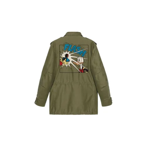 Disney X GUCCI Jackets Men Olive Green