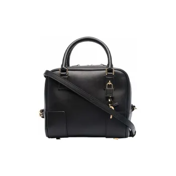 LOEWE Amazona 19 Square Bag In Nappa Calfskin Black