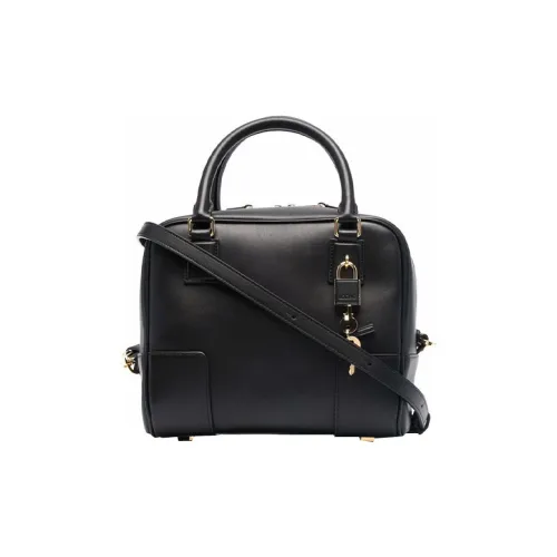 LOEWE Amazona 19 Square Bag In Nappa Calfskin Black