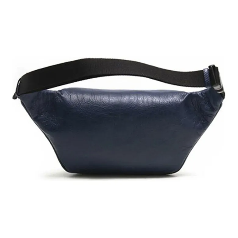 Balenciaga Sheepskin Fanny Pack Men's Dark Blue-1
