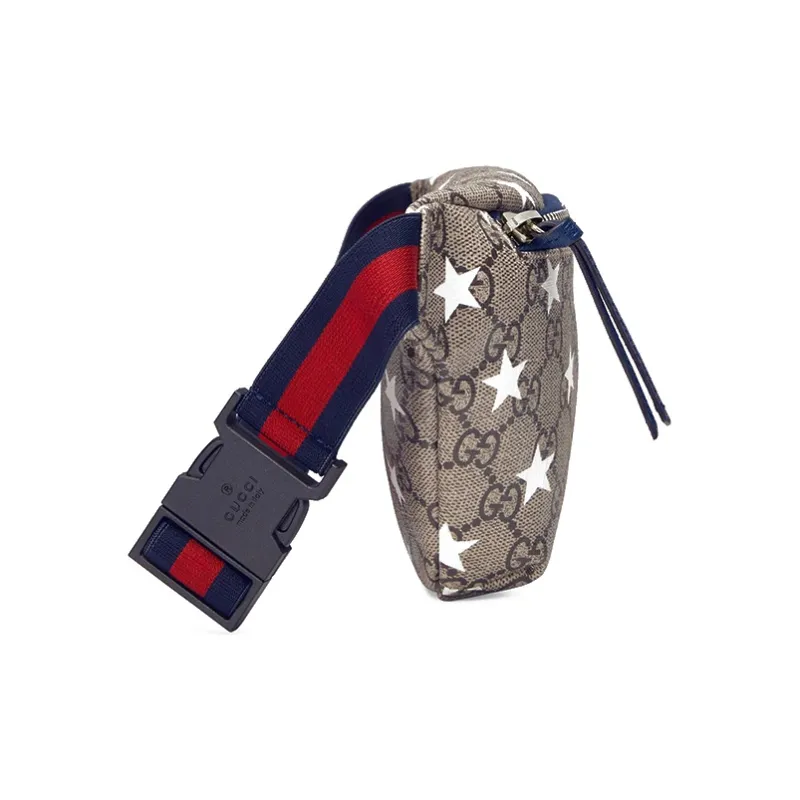 GUCCI Canvas With Leather Fanny Pack Sling Bags Kids' Bags Kids' Ebony/Dark Blue-3