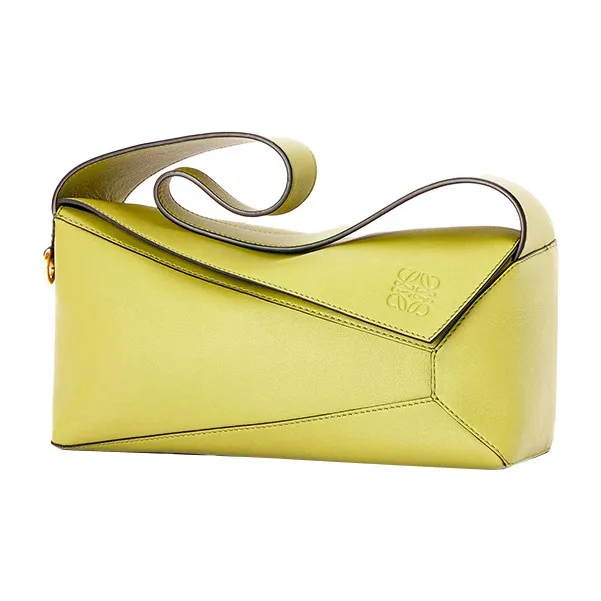 LOEWE Puzzle Hobo Nappa Leather Shoulder Bag, Handbag, Shoulder Bag Women's Lemon-2