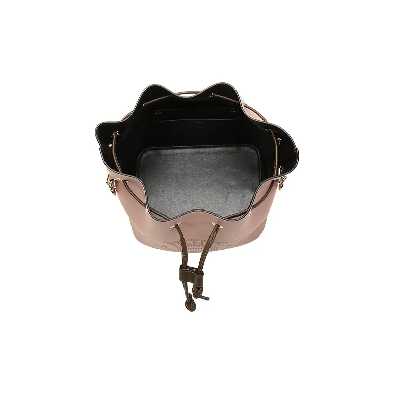 FENDI Mon Tresor Calfskin Bucket Bag Handbag Shoulder Bag Crossbody Bag Small Size Women's Dark Pink-5
