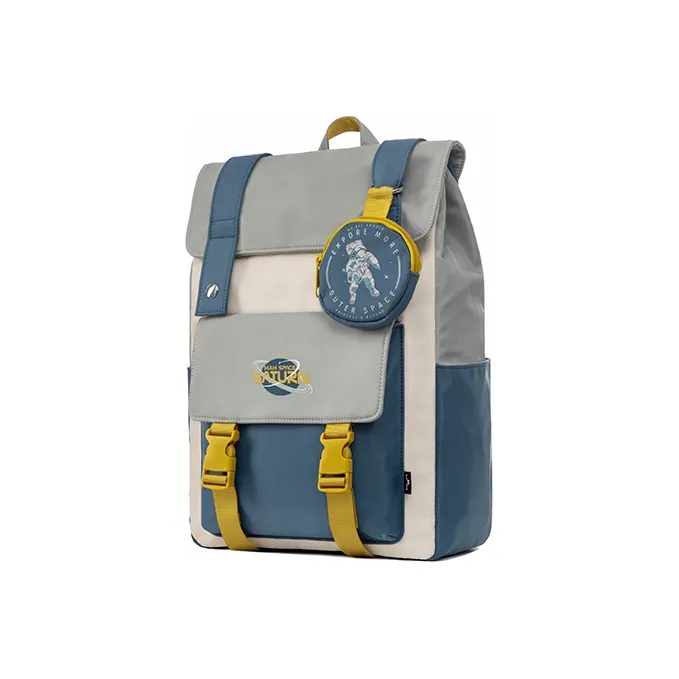 MR.ACE HOMME Polyester Backpack Regular Unisex Planet Blue-2