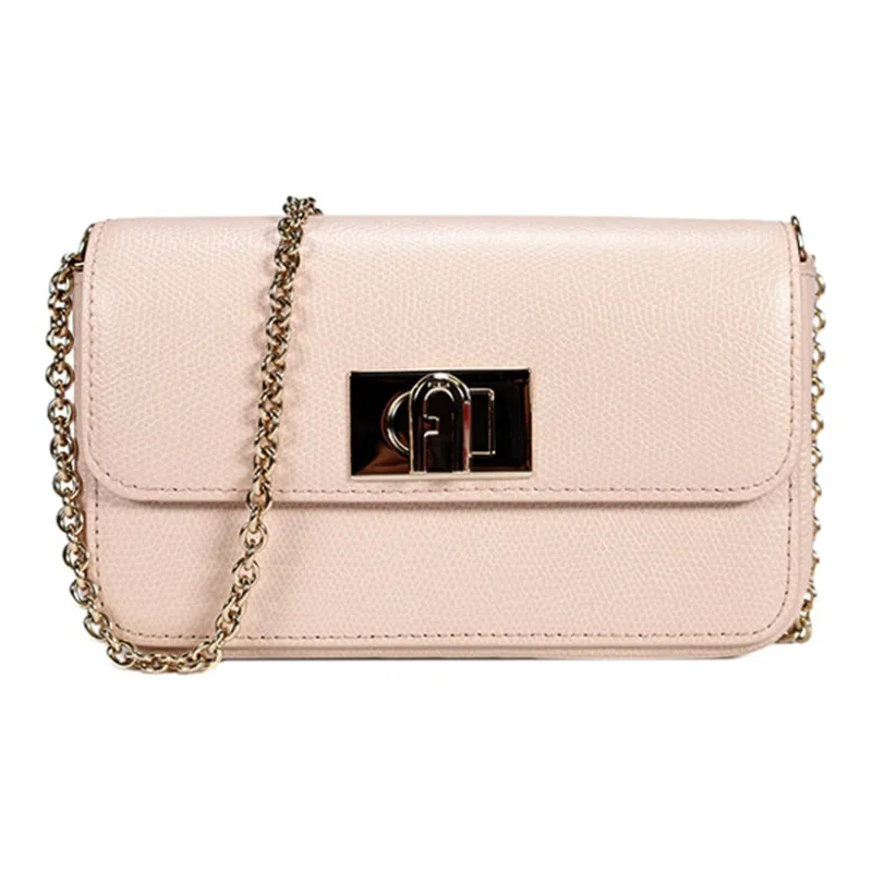 Furla 1927 Collection Leather Crossbody Bags Shoulder Bags Women's Nude Pink-0