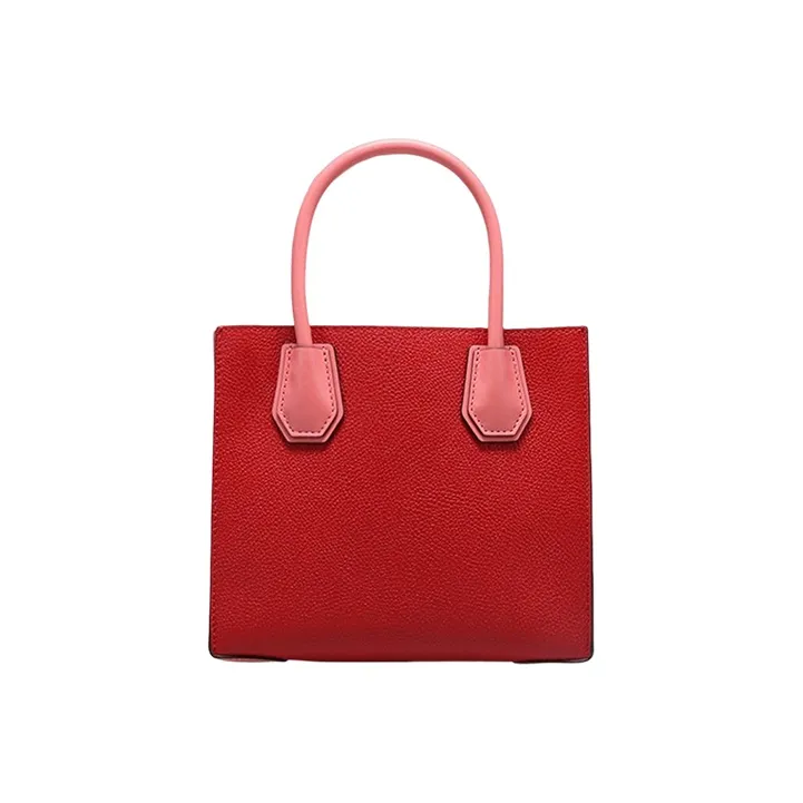 MICHAEL KORS Mercer Leather Portable Crossbody Bag Shoulder Bag Small Size Women's Dark Red Watermelon Red-1