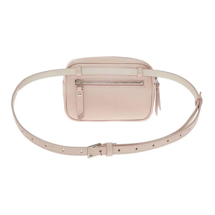 SAINT LAURENT LOU Calfskin Camera Bag Fanny Pack Regular Women's Light Pink-2