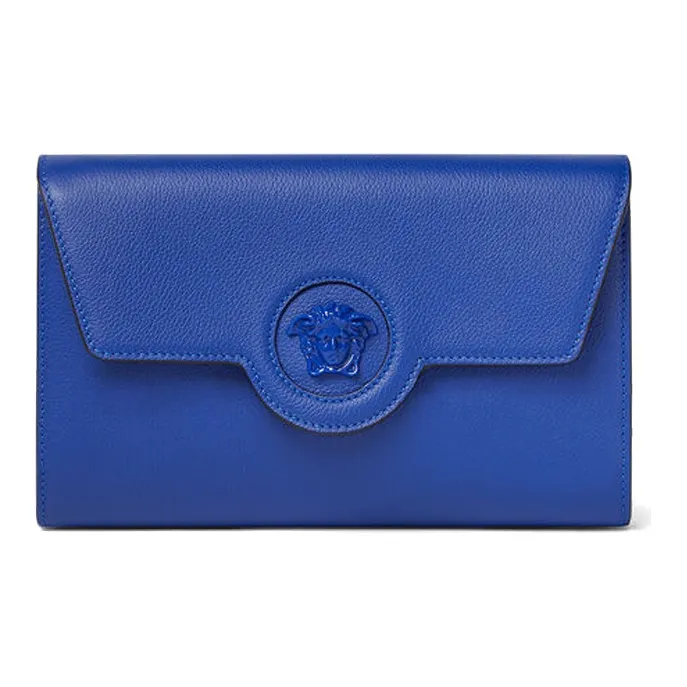 FANSIZHE La Medusa Cow Leather Shoulder Bag, Crossbody Bag, Wallet Women's Dark Blue-0