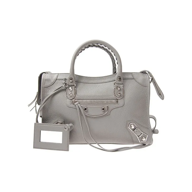 Balenciaga Cow Leather Shoulder Bag, Crossbody Bag, Handbag Regular Women's Light Gray-0
