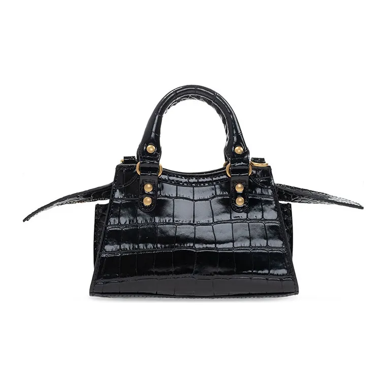 Balenciaga Neo Classic Cow Leather Bag, Biker Bag, One Shoulder Handbag Women's Black-3