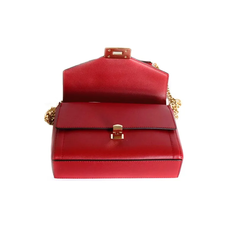 MICHAEL KORS Kinsley Leather Crossbody Bag Women's Red-3