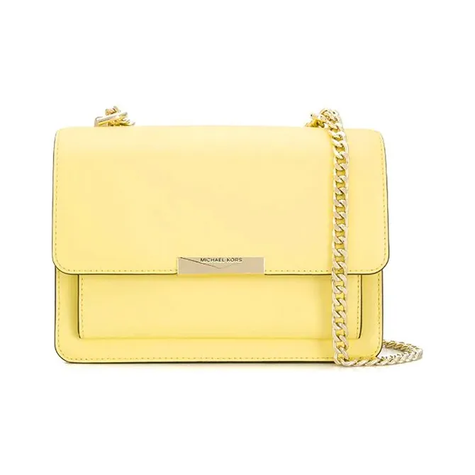 MICHAEL KORS MICHAEL KORS Handbag Collection Jade Leather Crossbody Bag Tubas Women's Yellow-0