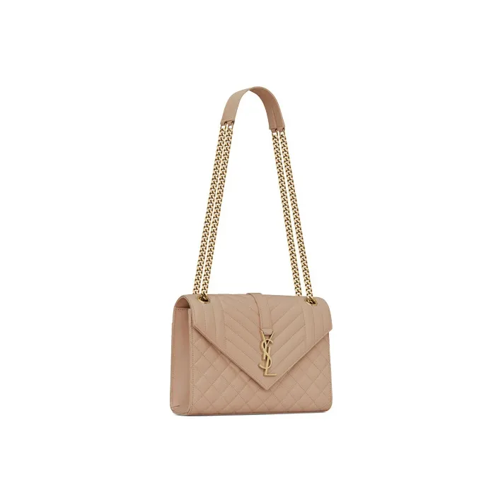 SAINT LAURENT Matelassé Envelope Medium Shoulder Bag-2