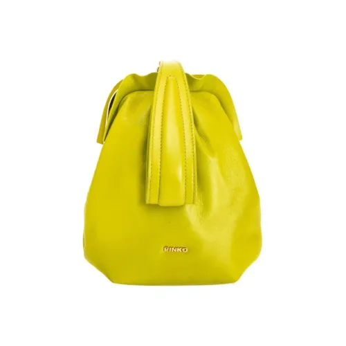 PINKO Sheepskin Cloud Bag Handbag Crossbody Bag Women's Lemon