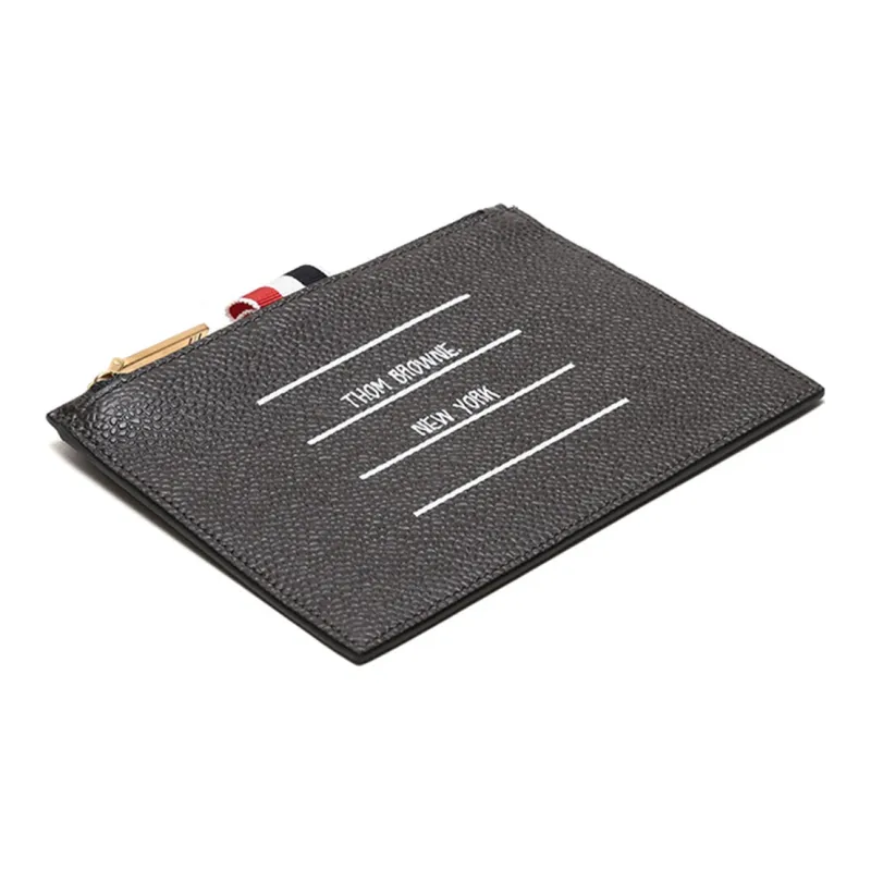 THOM BROWNE Paper Label Print Cardholder-3