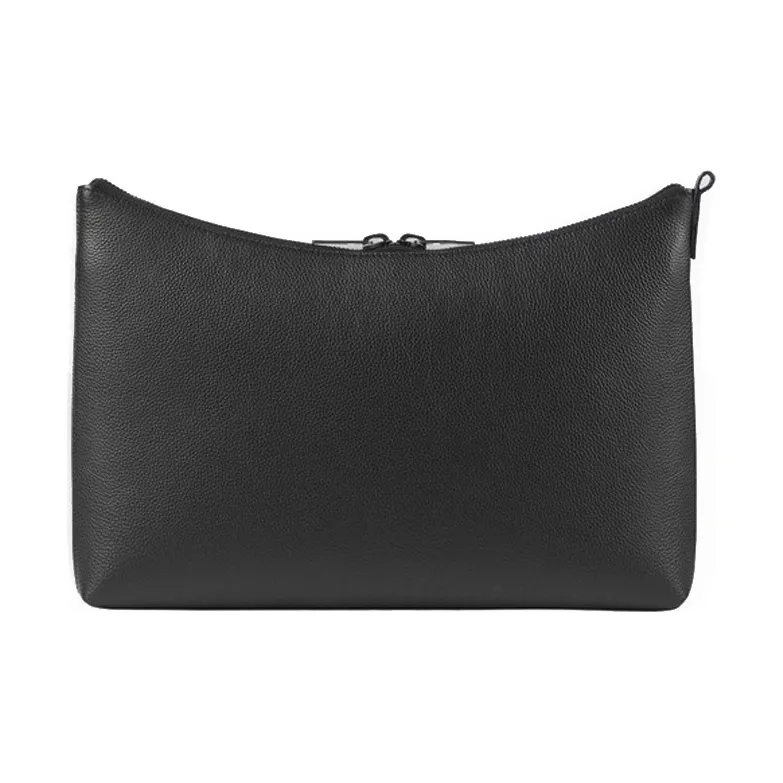 Balenciaga Grain Calfskin Clutch Men's Black-3