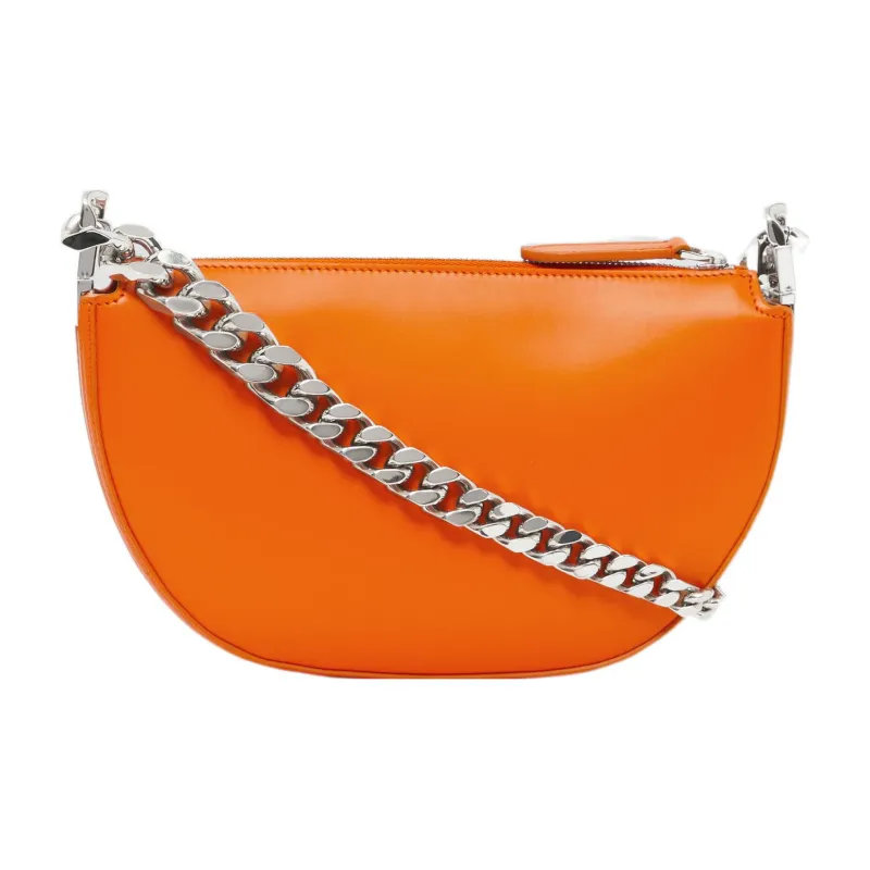 Burberry Olympia Calfskin Shoulder Bag Crescent Bag Handbag Shoulder Bag Women's Orange-2