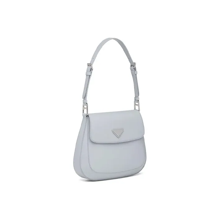 PRADA Cleo Leather Shoulder Bag Crossbody Bag Women's Cornflower Blue-1