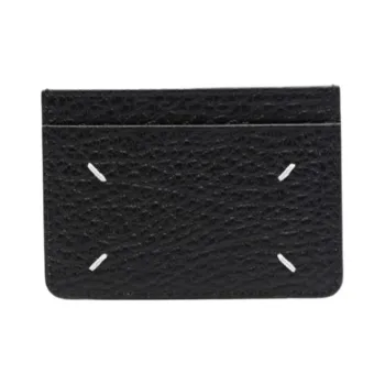 Maison Margiela Leather Card Holder Men's Black