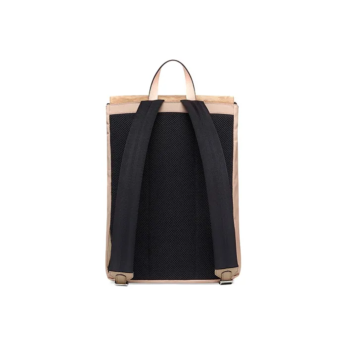FENDI Fendiness Suede Backpack Medium Size Men's Brown-2