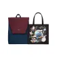 1960 Red Blue & Backpack+0271 Black Tote