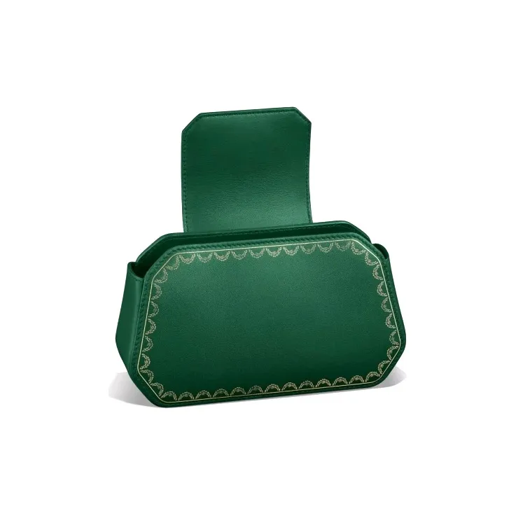 CARTIER GUIRLANDE Calfskin Handbag Shoulder Bag Crossbody Bag Extra Mini Women's Green-4