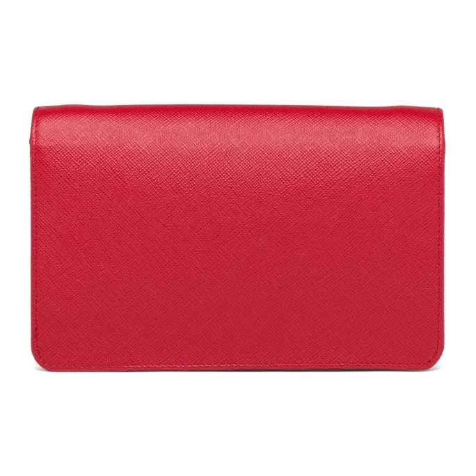 PRADA Saffiano Leather Crossbody Bag, Shoulder Bag Mini Women's Petal Pink-2