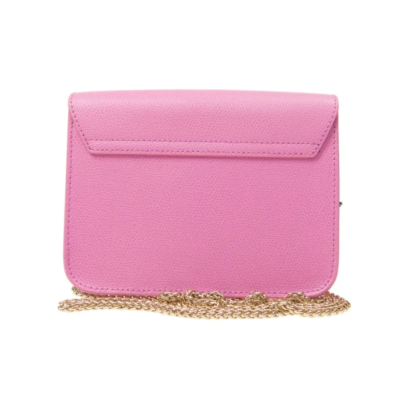 Furla Metropolis Collection Cow Leather Small Square Bag Crossbody Bags Mini Women's Orchid Pink-2