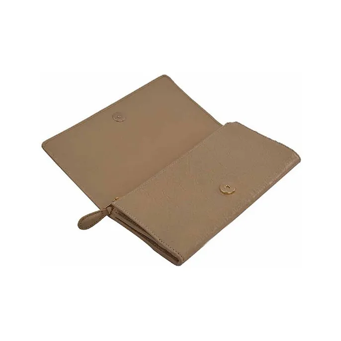 Balenciaga Leather Wallet Women's Khaki-3