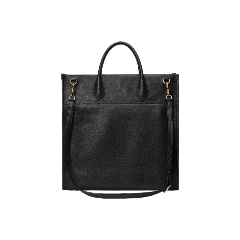 GUCCI Leather Shoulder Bag, Crossbody Bag, Handbag Unisex Black-2