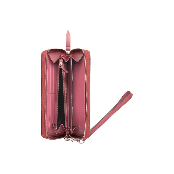 GUCCI GG Blooms Canvas With Leather Handheld Wristband Wallet Regular Women's Ebony/Pink-2
