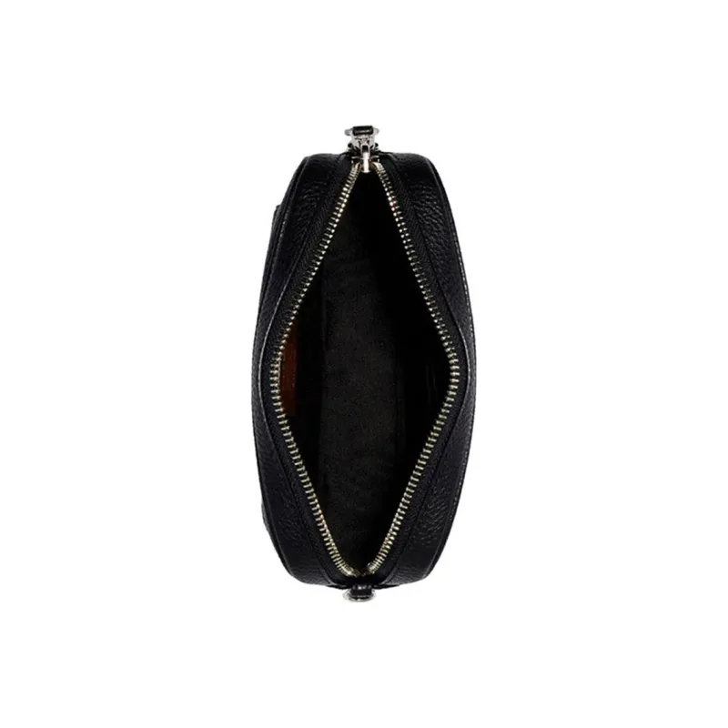 COACH Marvel Black Widow Collaboration Cow Leather Crossbody Bag, Sling Bag, Fanny Pack Medium Size Women's Black-1