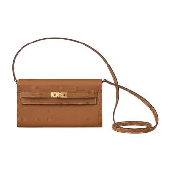 HERMES Kelly To Go Epsom Leather Shoulder Bag Crossbody Bag Regular Women's 37 Gold Gold Brown